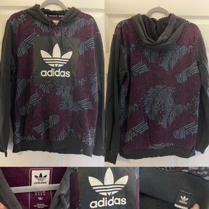 Black, Green & Purple Men’s Size M Adidas Trefoil Hoodie (or baggy women’s fit!)